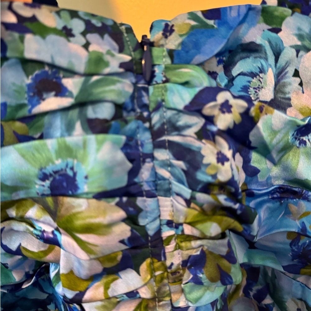 For love and lemons Astor floral blue mini dress - Picture 13 of 14